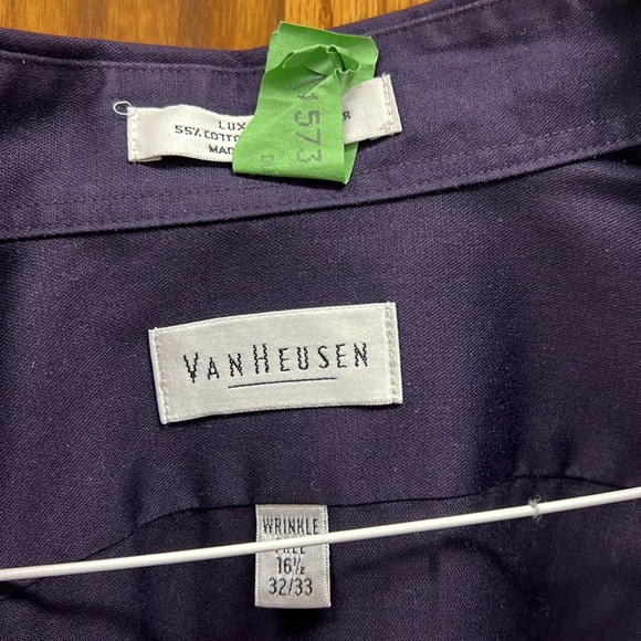 Plum men’s dress shirt - Picture 2 of 2